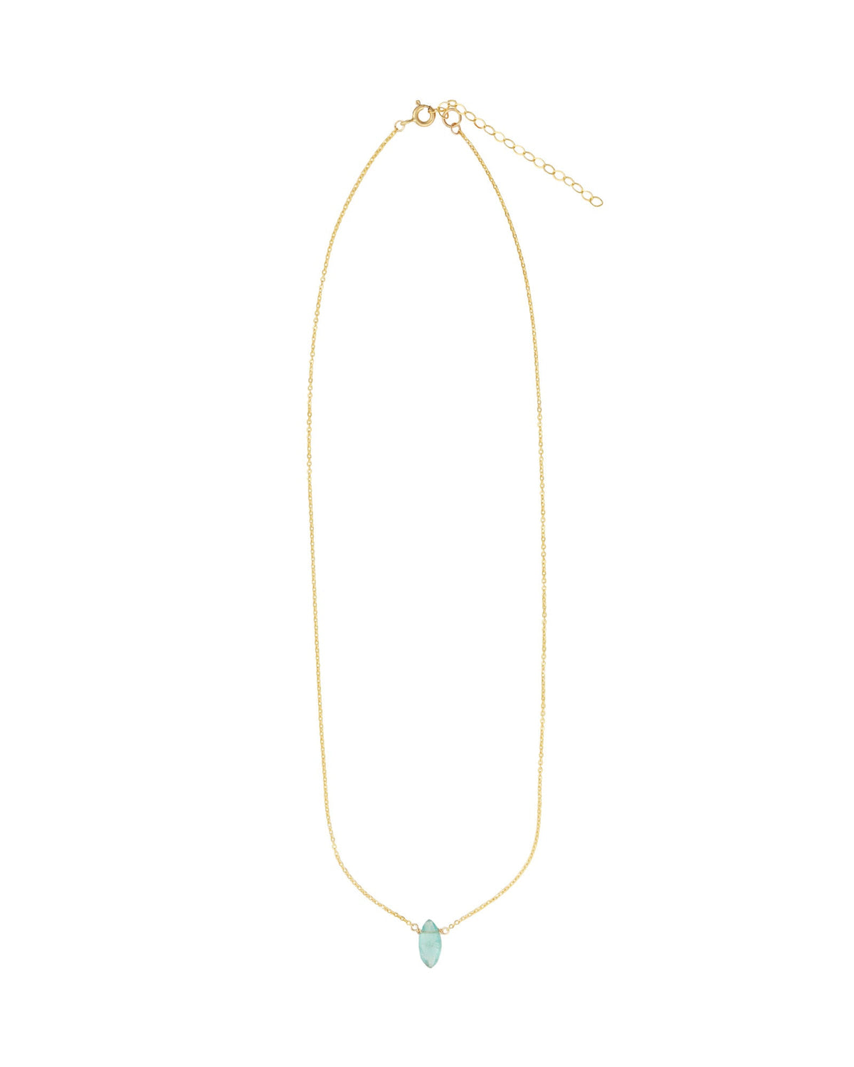Apatite Marquise Cable Chain Necklace | 10mm