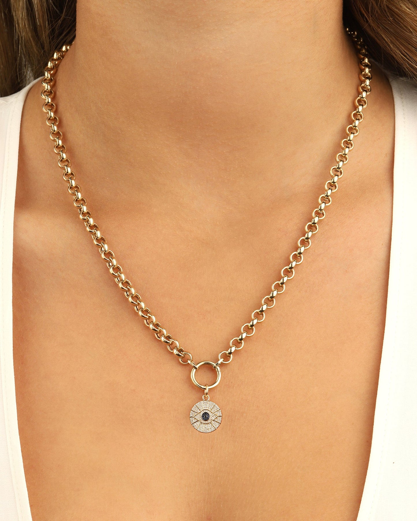 Pavé Evil Eye Charm