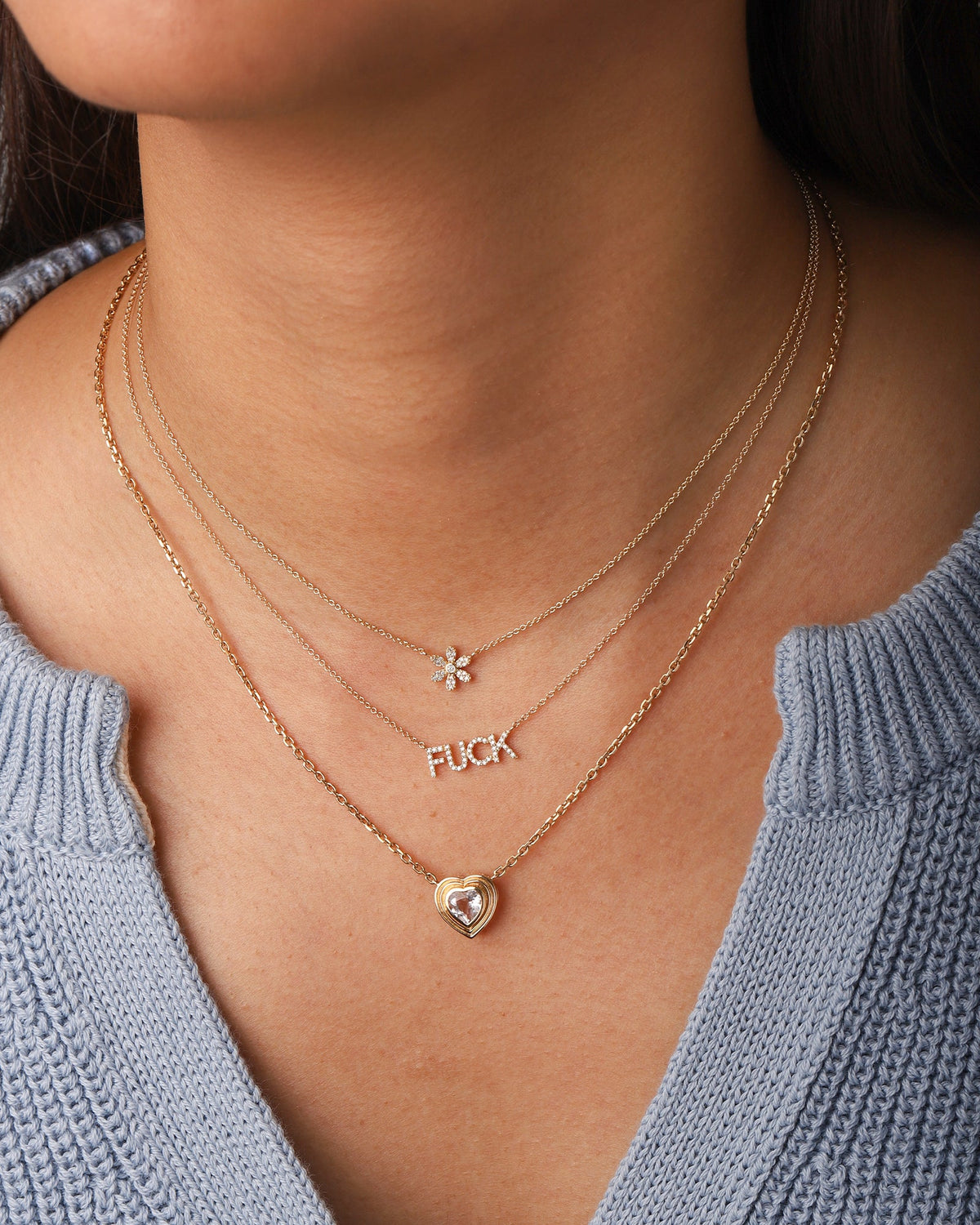 F*ck Diamond Necklace