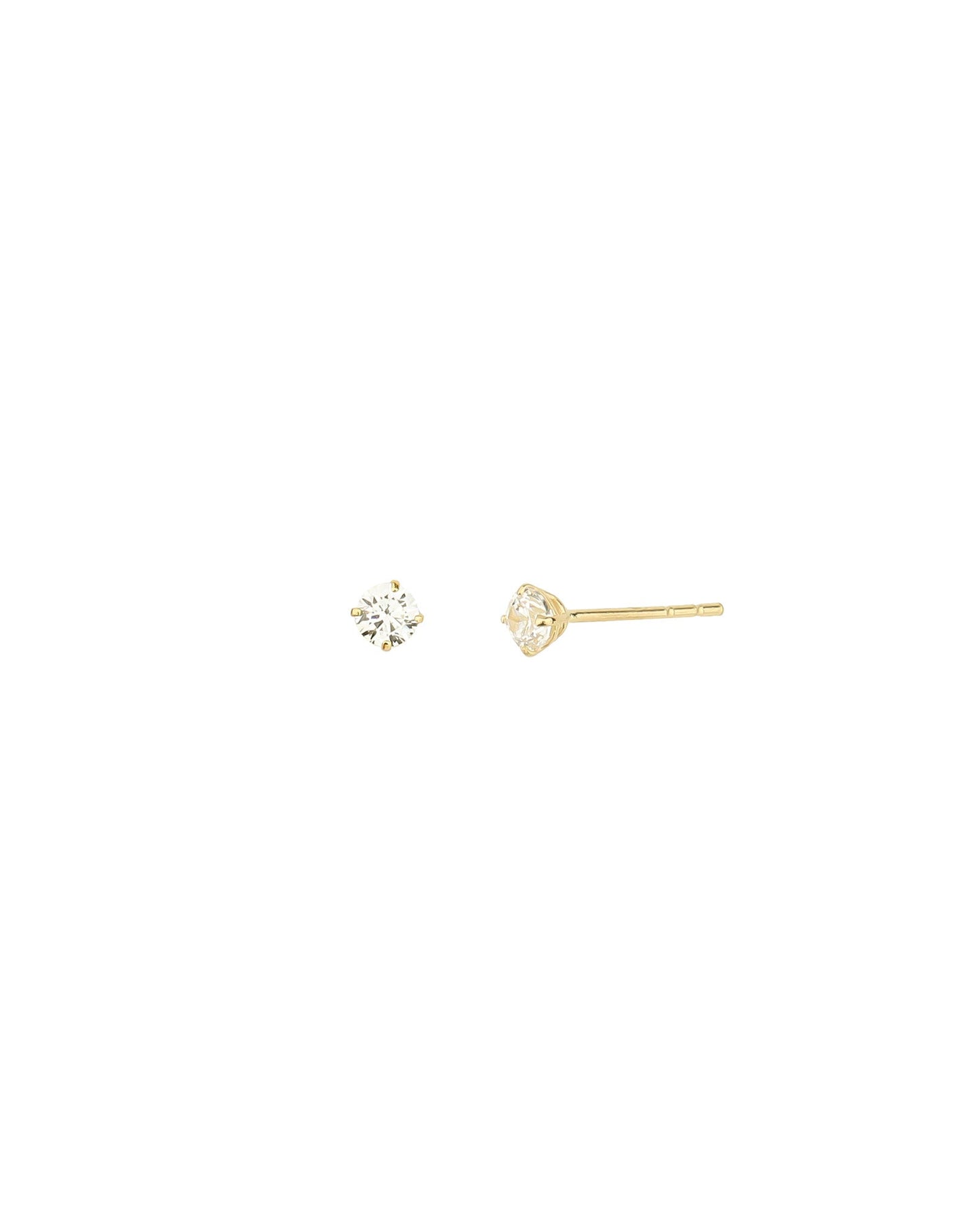 Round CZ 3mm Studs