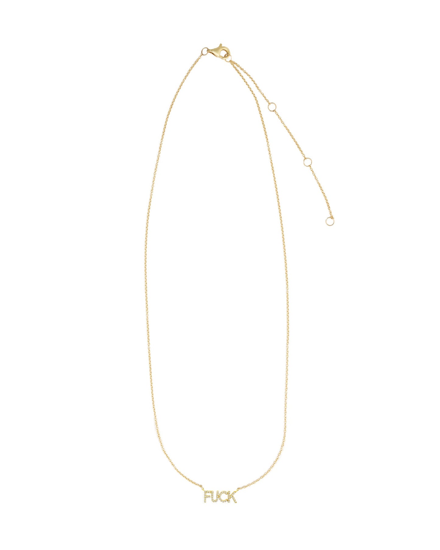 F*ck Diamond Necklace