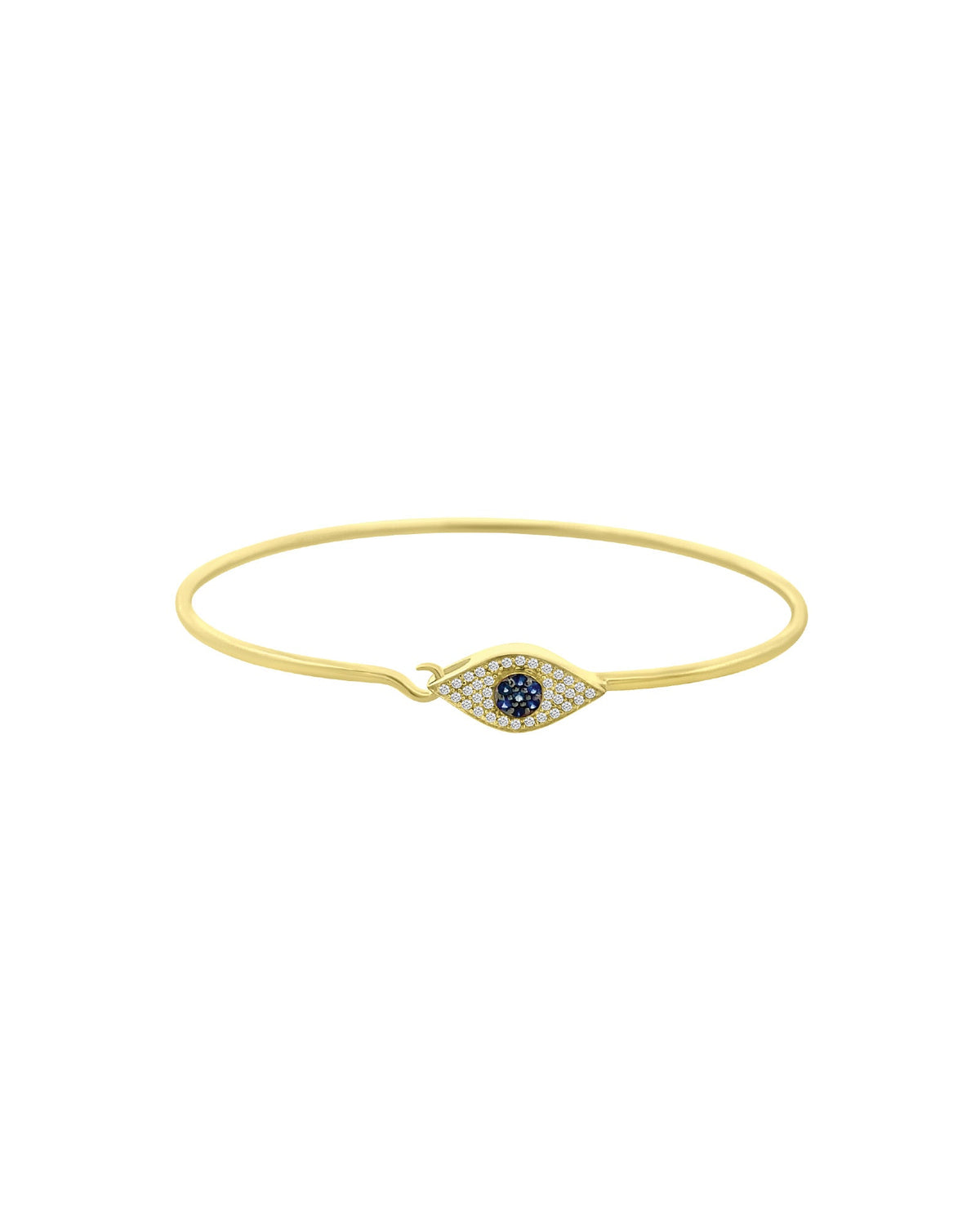 Pavé Evil Eye Hook Bangle