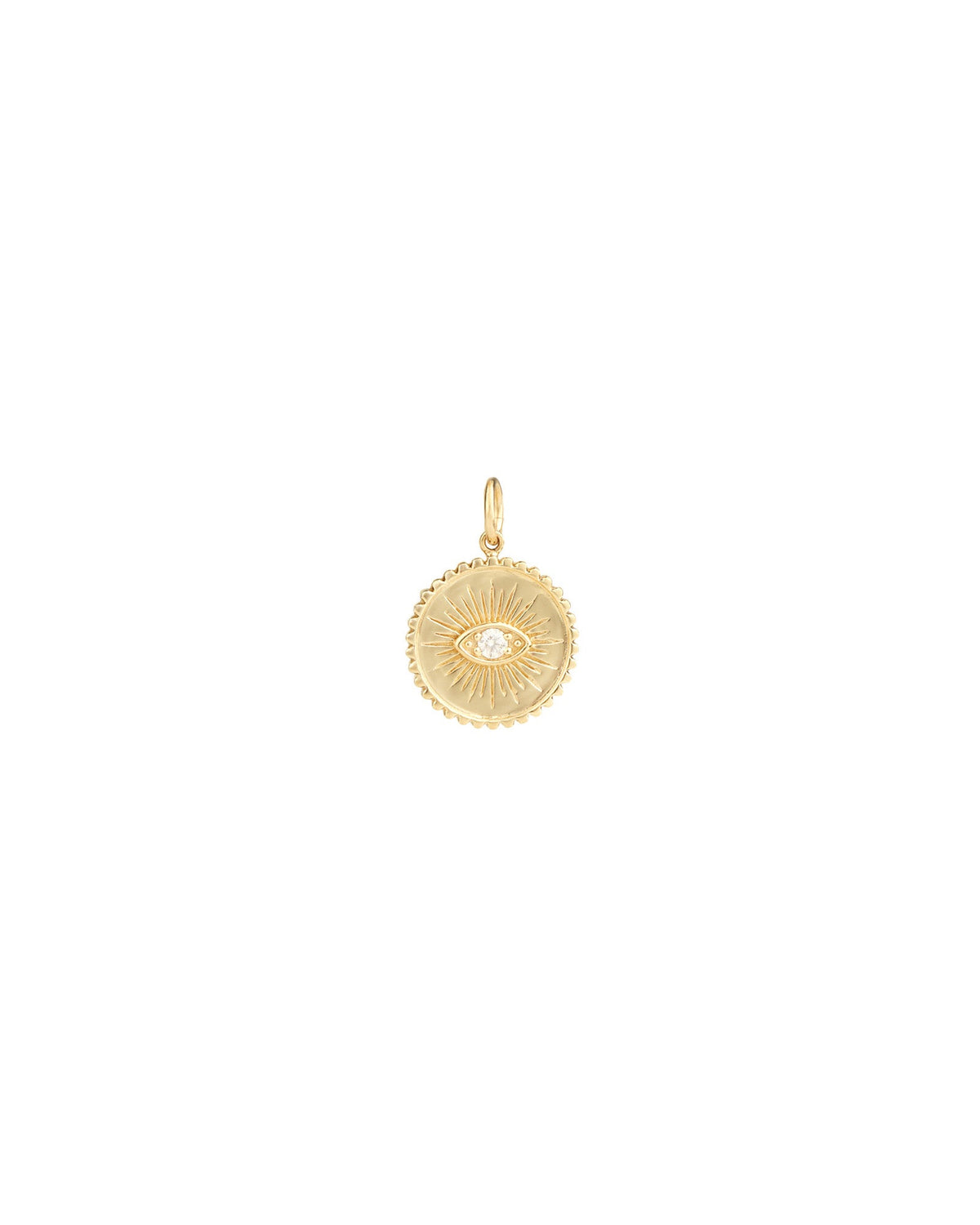 Sunburst Evil Eye Charm
