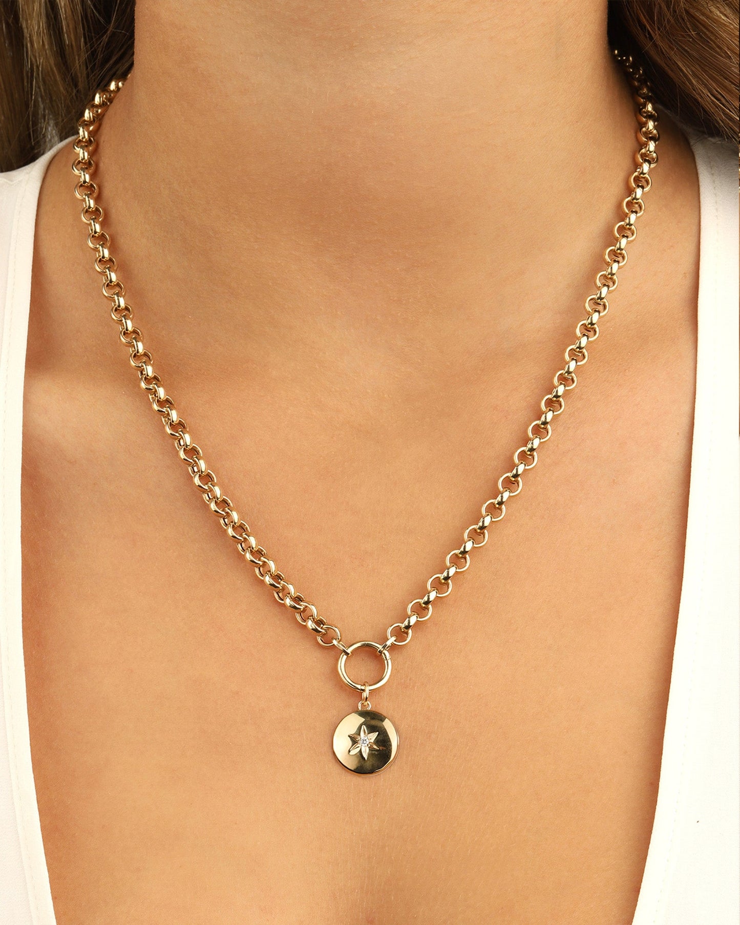 Diamond Star Locket Charm