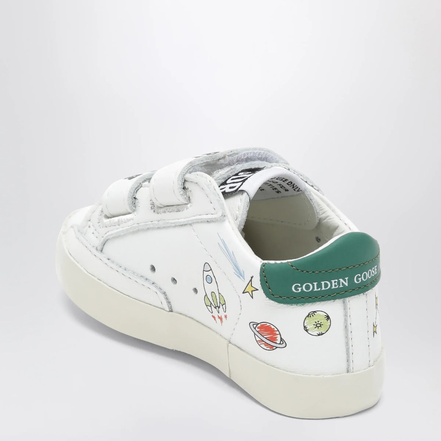 Golden Goose - Old School sneakers in white leather with astronaut detail