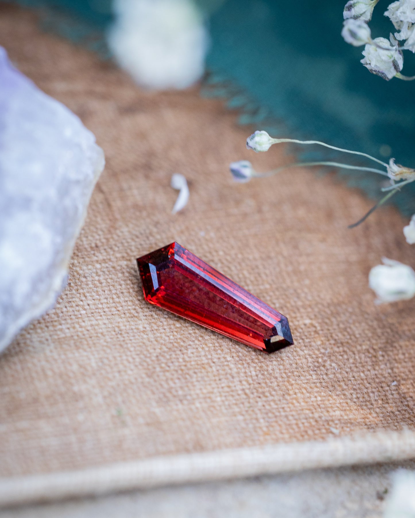 1.45ct 13x4.5x2mm Dagger Cut Garnet
