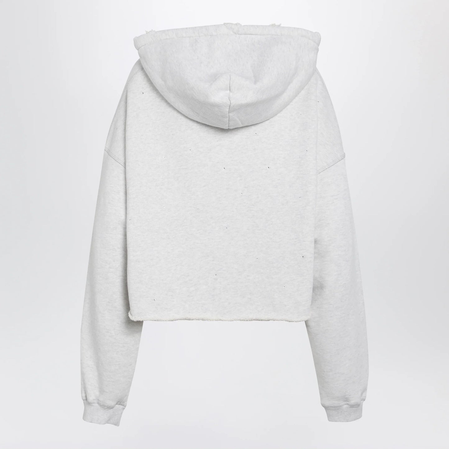 Golden Goose - Star sweatshirt with crystal embroidery in grey cotton