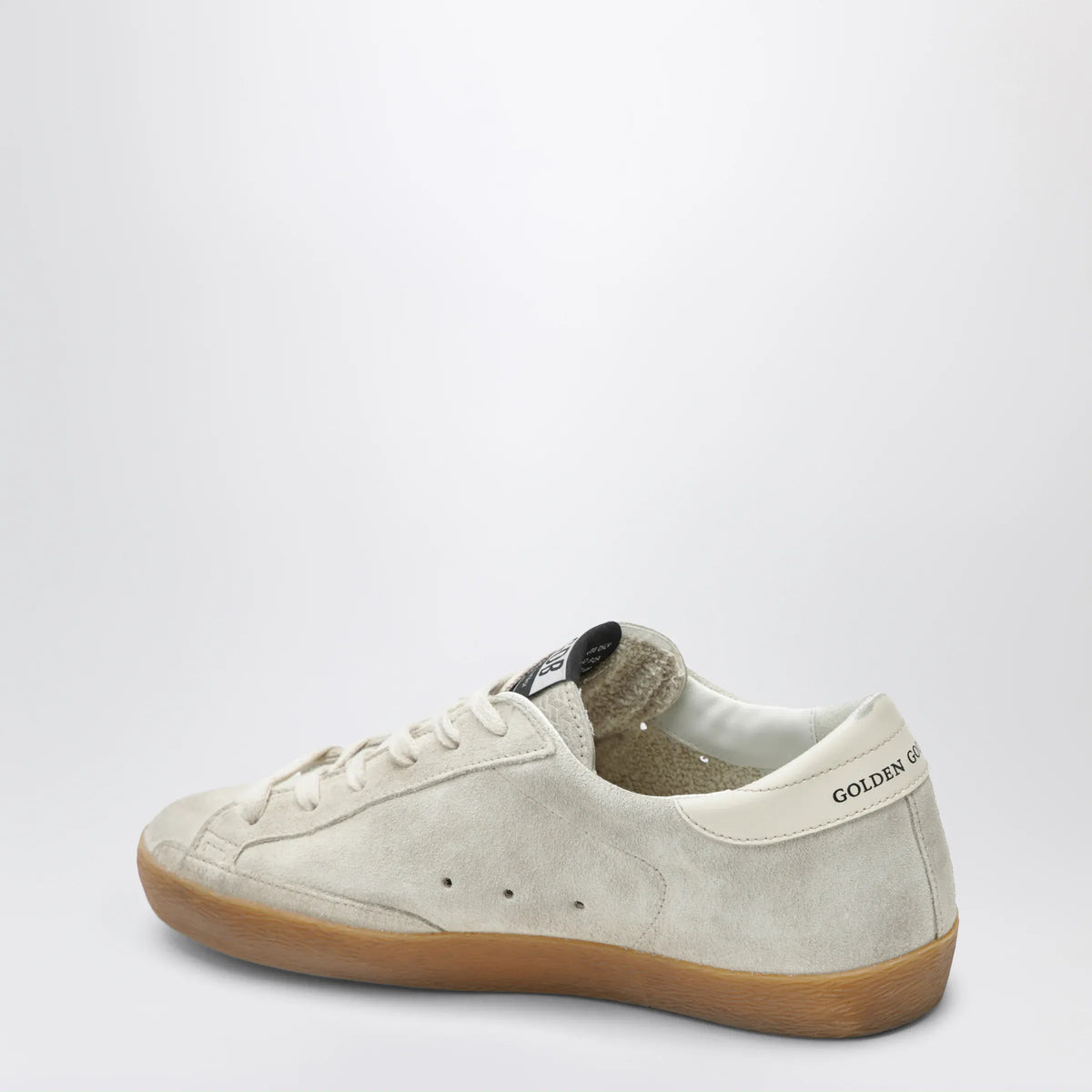 Golden Goose - Golden Goose Super-Star sneakers in pearl with glitter star