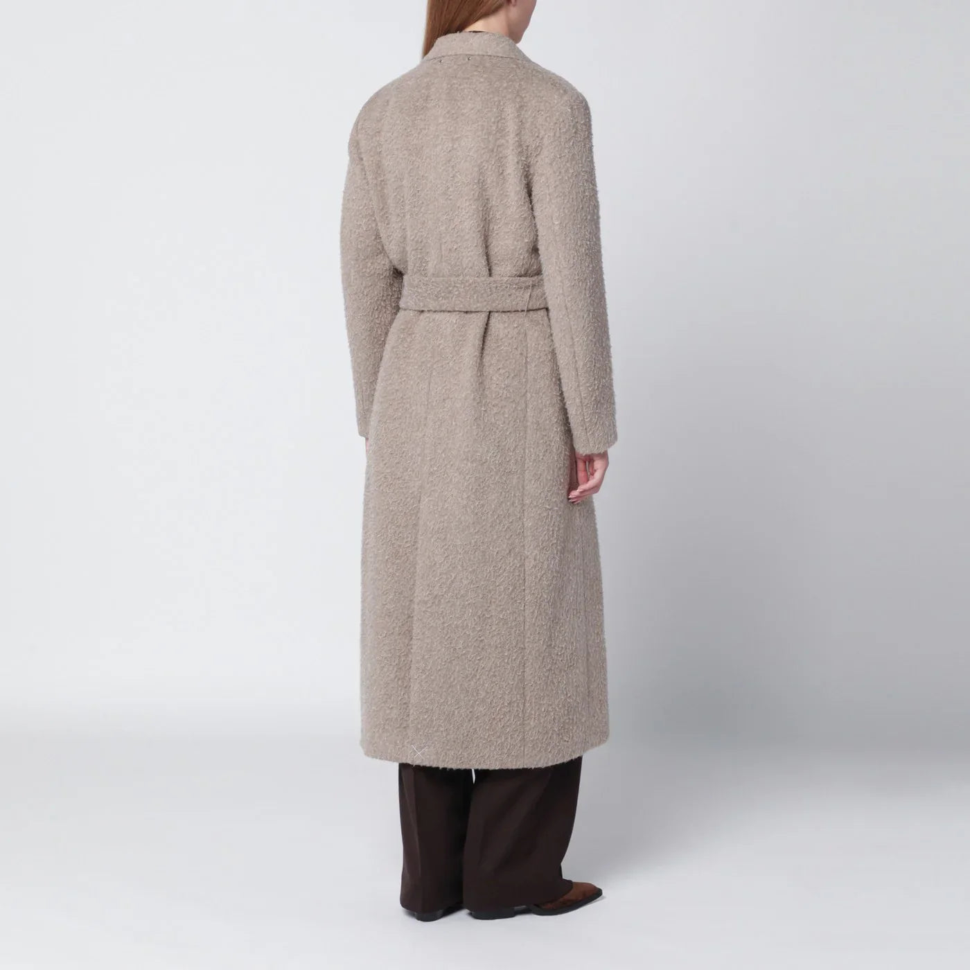 Golden Goose - Greige wool-blend belted coat