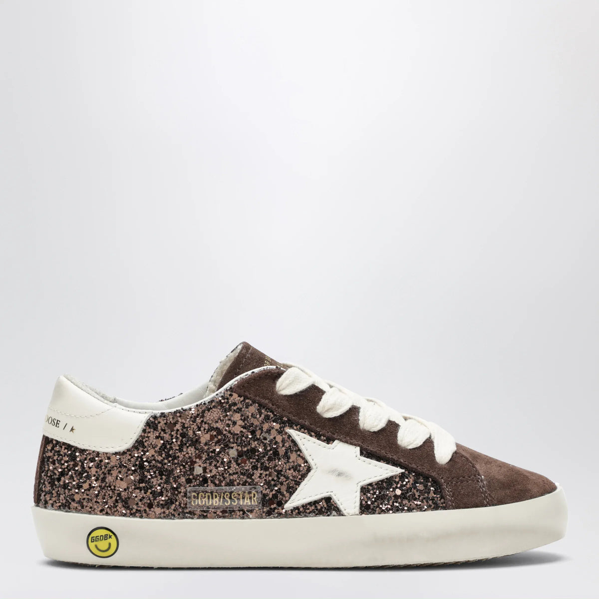 Golden Goose - Super-Star sneakers in brown/cream glitter