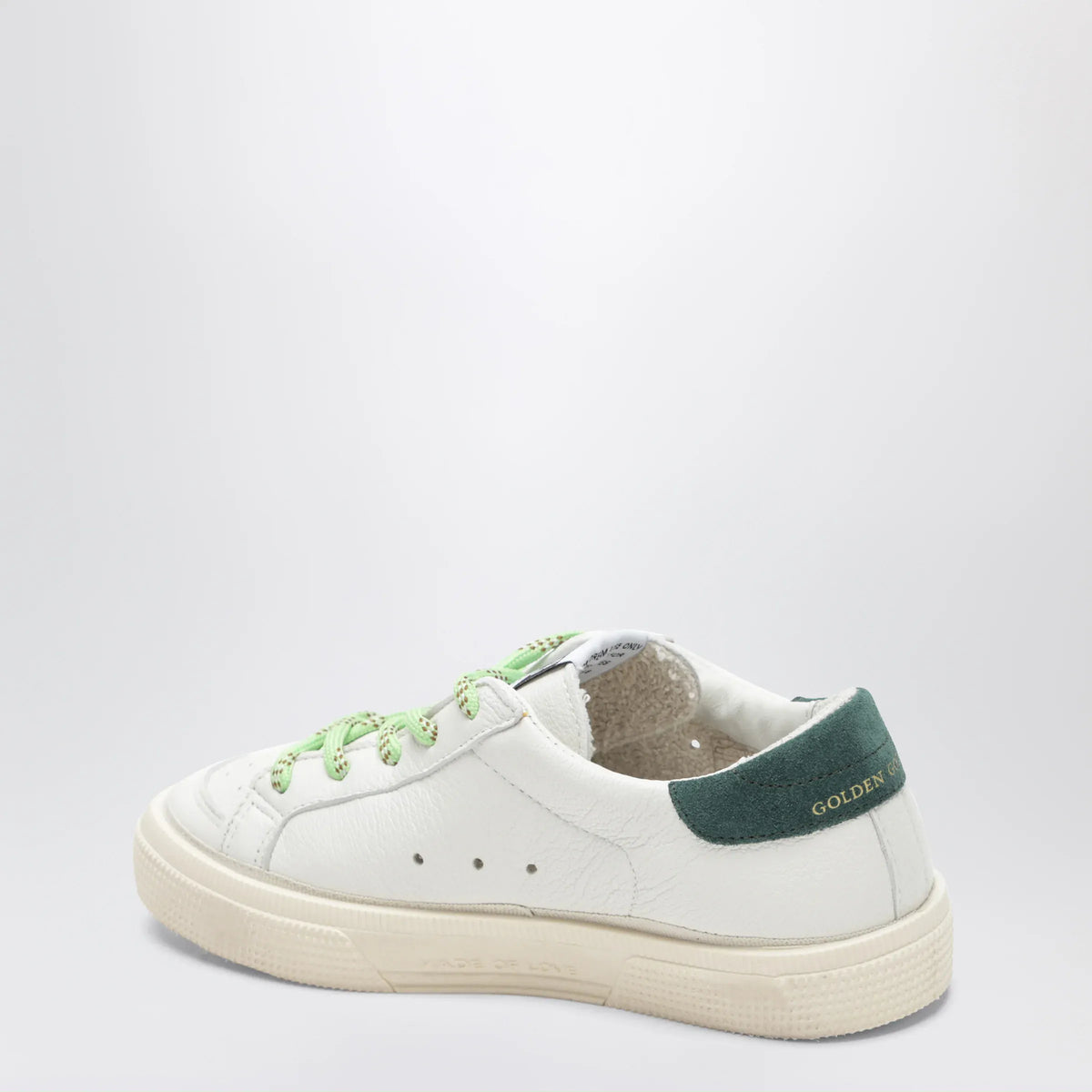 Golden Goose - May sneakers in white/black/green leather