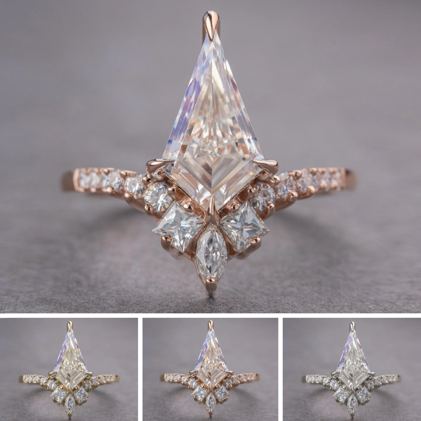 Kite Lab Diamond Engagement Ring, Willa Setting