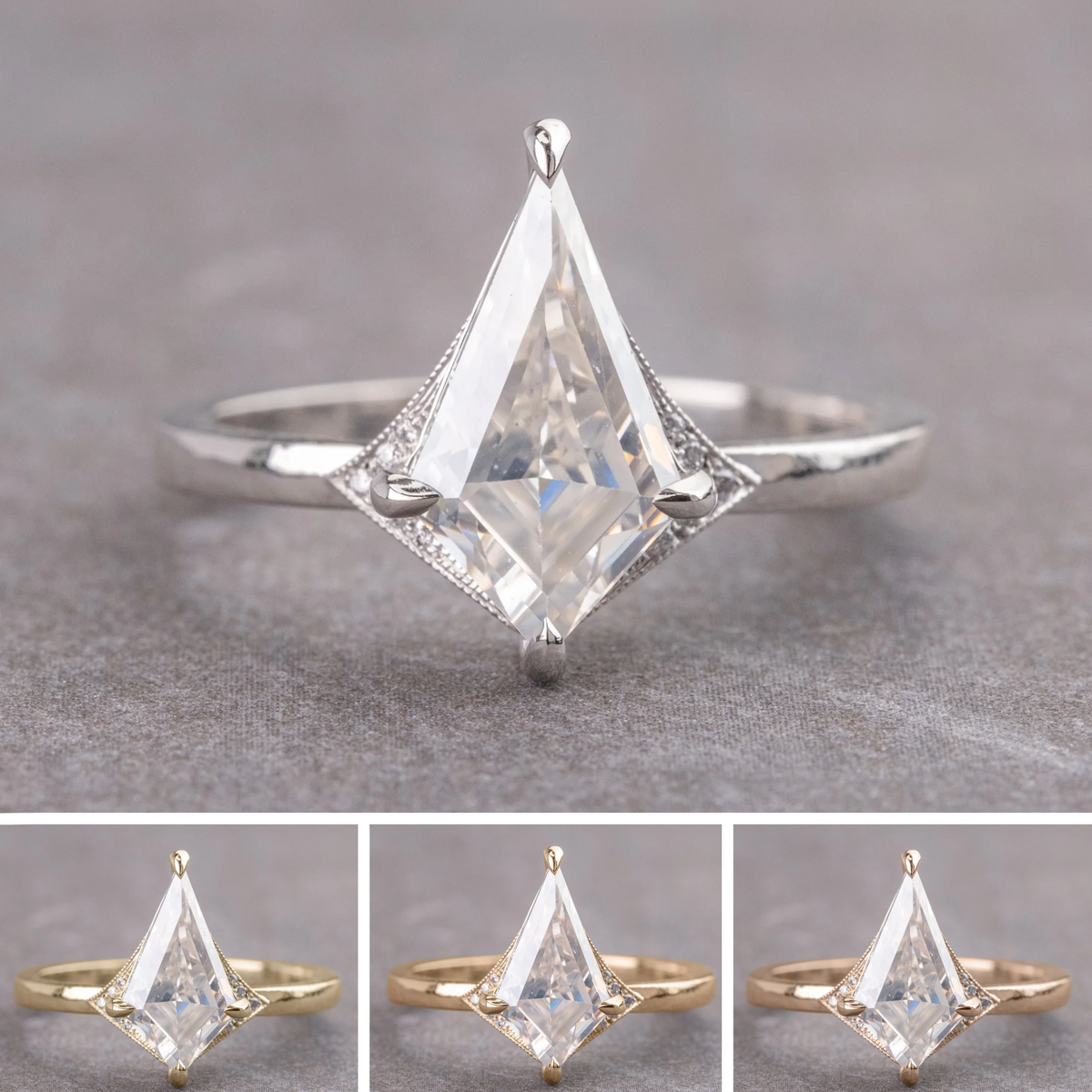 Kite Lab Diamond Engagement Ring, Aela Setting