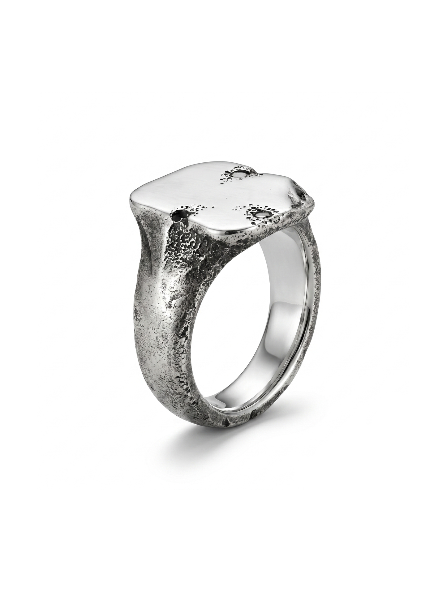 Black Onyx Gemstone Men's Ring By Harshita Jewellery