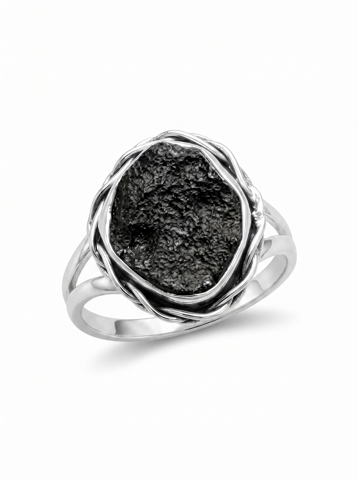 Moldavite Ring,925 Solid Sterling Silver Ring, Raw Stone Moldavite, Genuine Czech Republic Moldavite Gemstone Ring, Gift For Mom