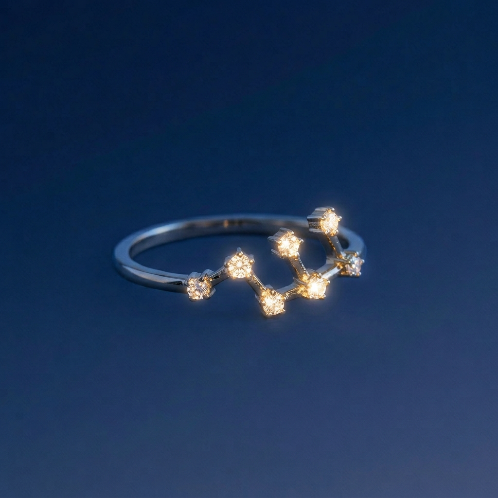 The Constellation Ring | Virgo | Natural Diamond