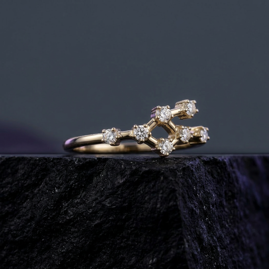 The Constellation Ring | Cancer | Natural Diamond
