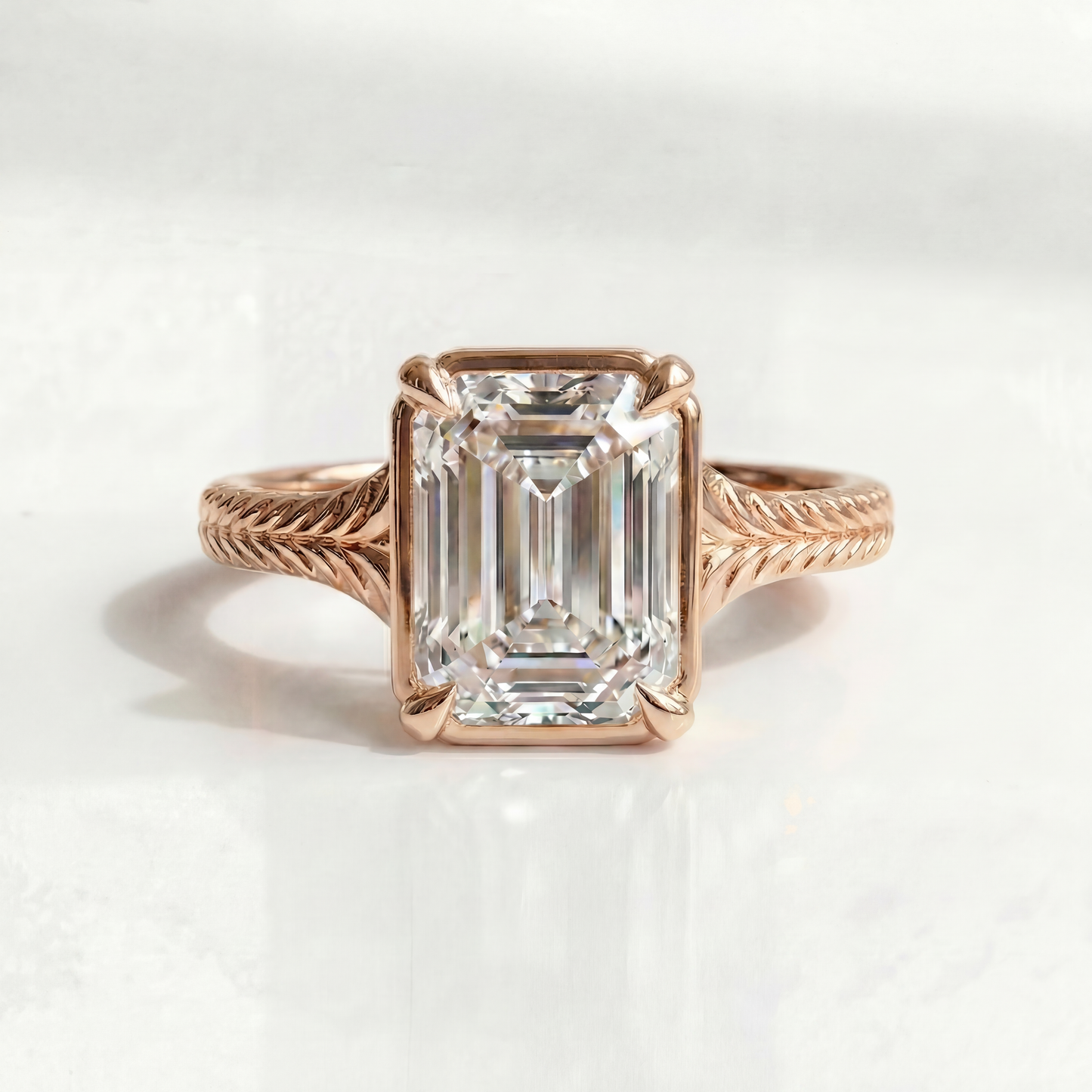 The Gilda Engagement Ring | Emerald Cut