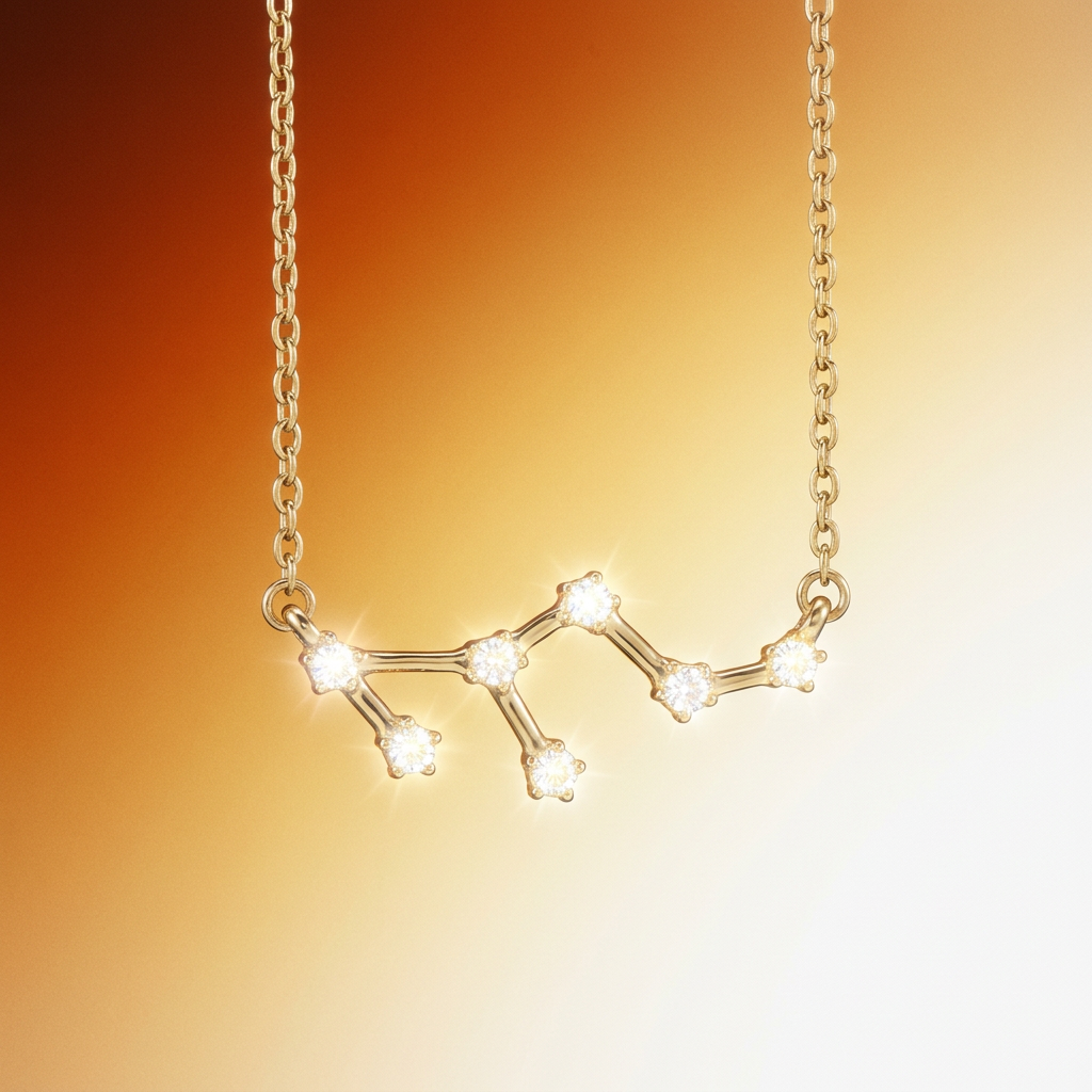 The Constellation Necklace | Leo | Natural Diamond