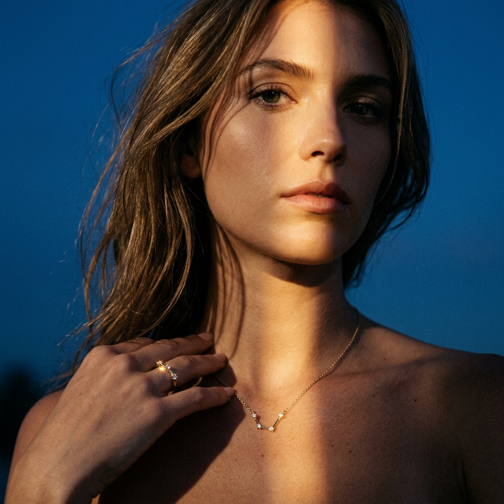 The Constellation Necklace | Aquarius | Natural Diamond