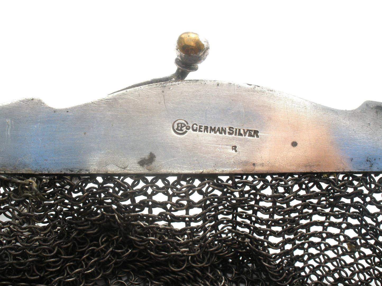 German Silver Chainmail Purse Handbag