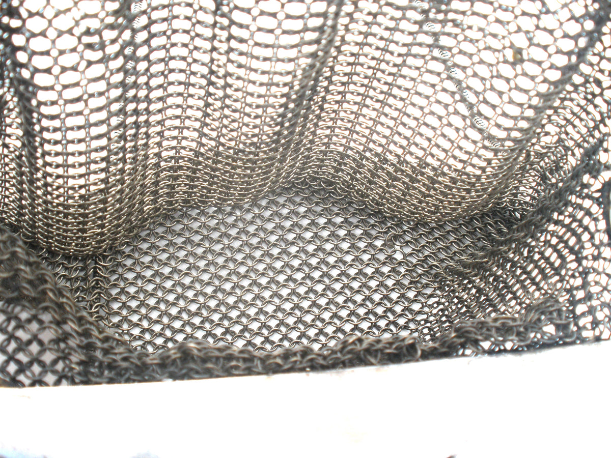 German Silver Chainmail Purse Handbag