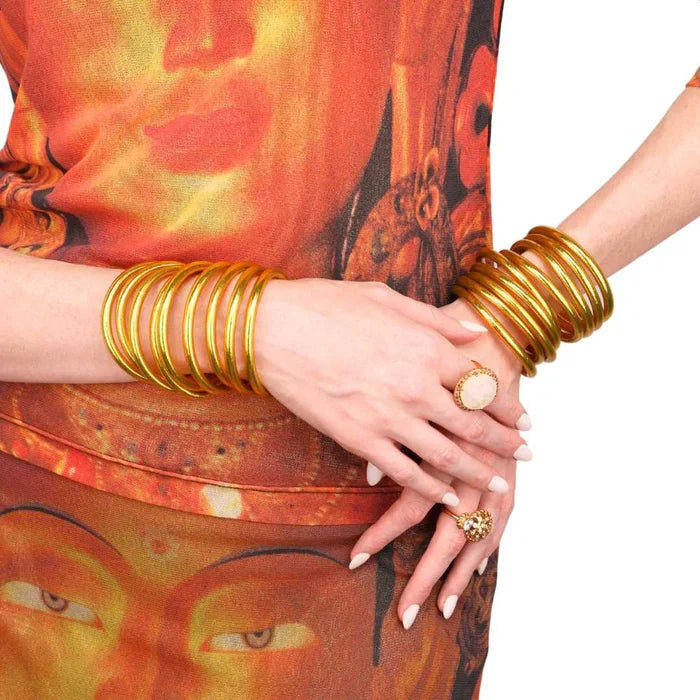 BuDhaGirl All Weather Bangles-Serenity Prayer (Set of 9)