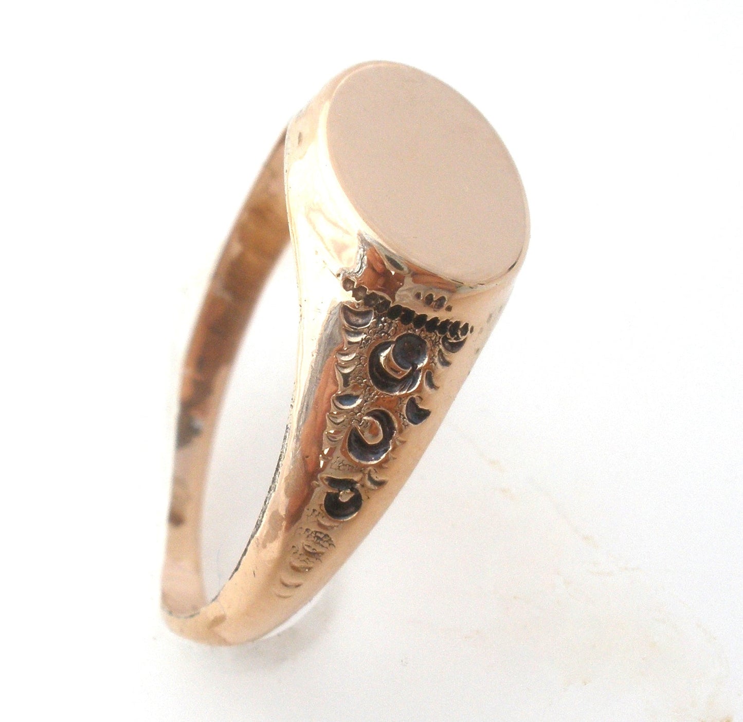Gold Filled Signet Ring Size 8 Vintage