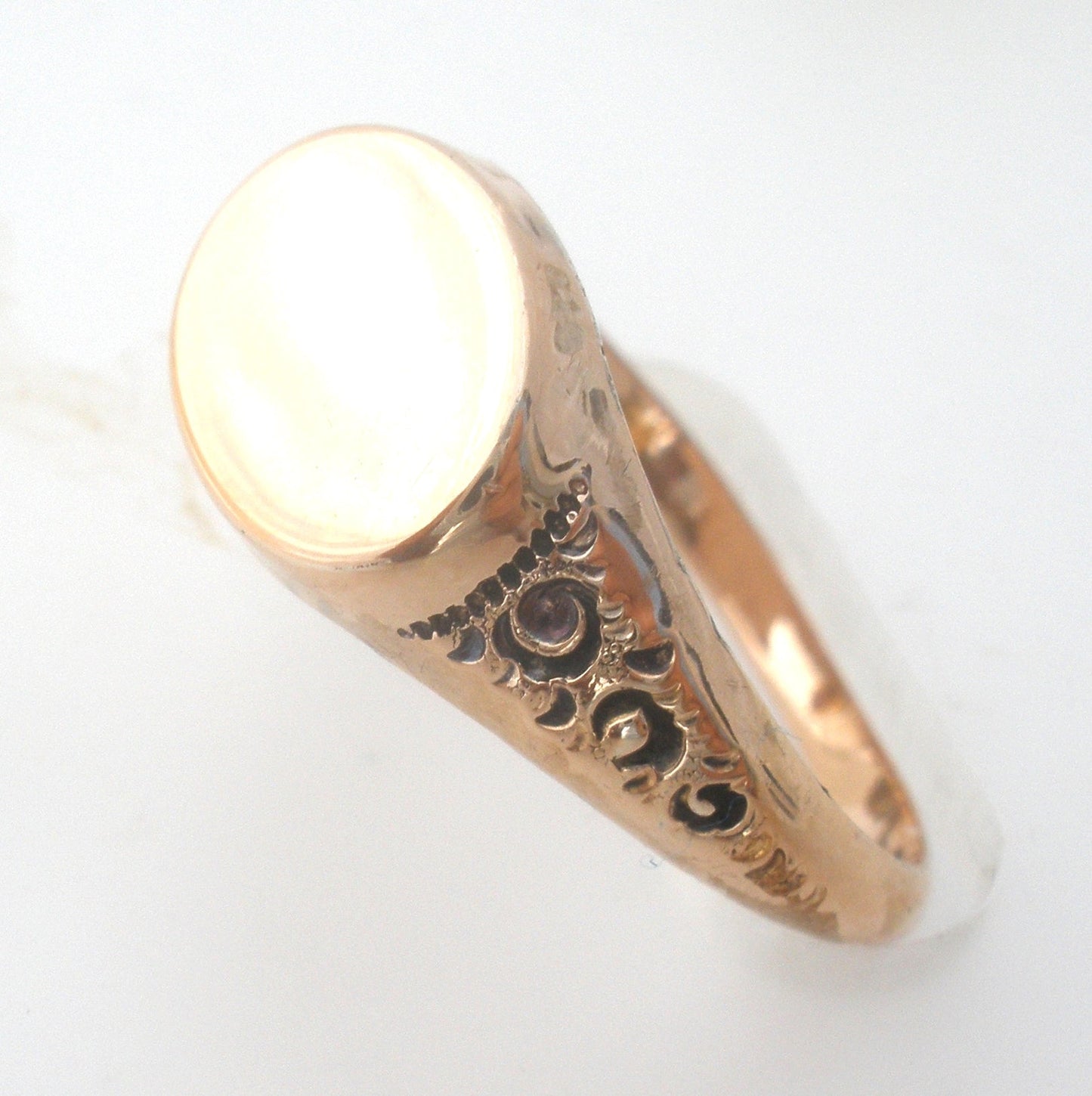 Gold Filled Signet Ring Size 8 Vintage