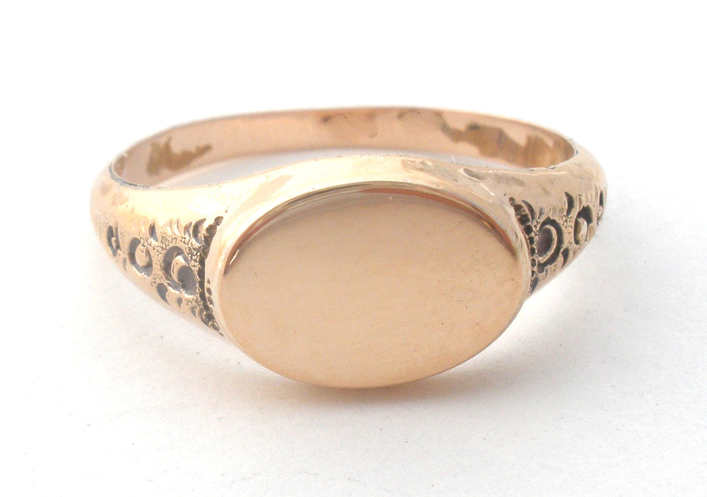 Gold Filled Signet Ring Size 8 Vintage