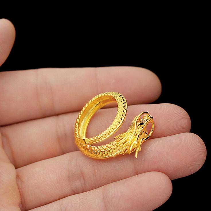 Dragon and Phoenix Couple Ring