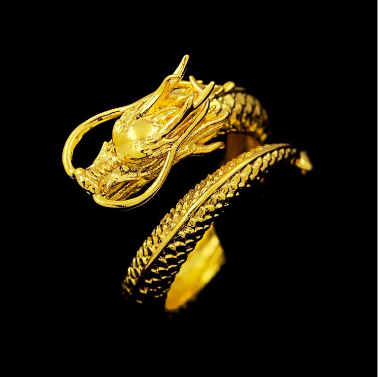 Dragon and Phoenix Couple Ring