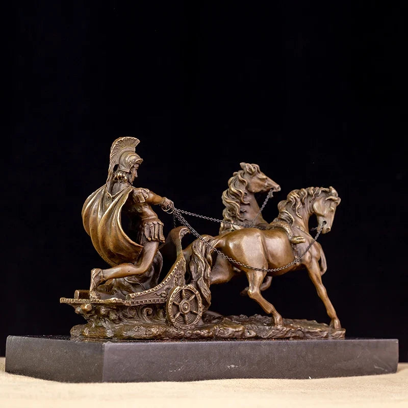 THE CHARIOT | Roman Warrior Bronze Sculpture