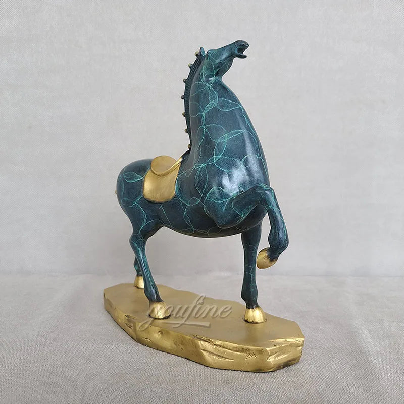 THE STEED | Hand-Painted Bronze Equestrian Sculpture