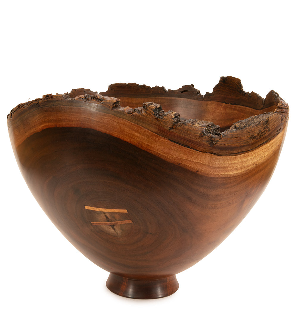 Milo Bowl with Bark and Koa Stitch #2542 by Aaron Hammer