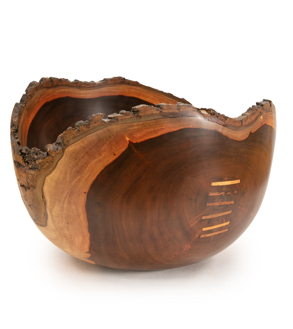 Milo Bowl with Bark and Koa Stitch #2528 by Aaron Hammer