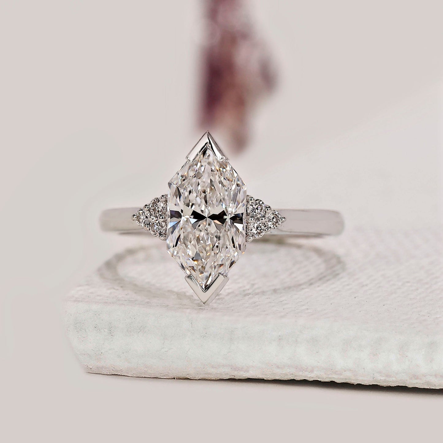 Dutch Marquise Engagement Ring With Muse Setting