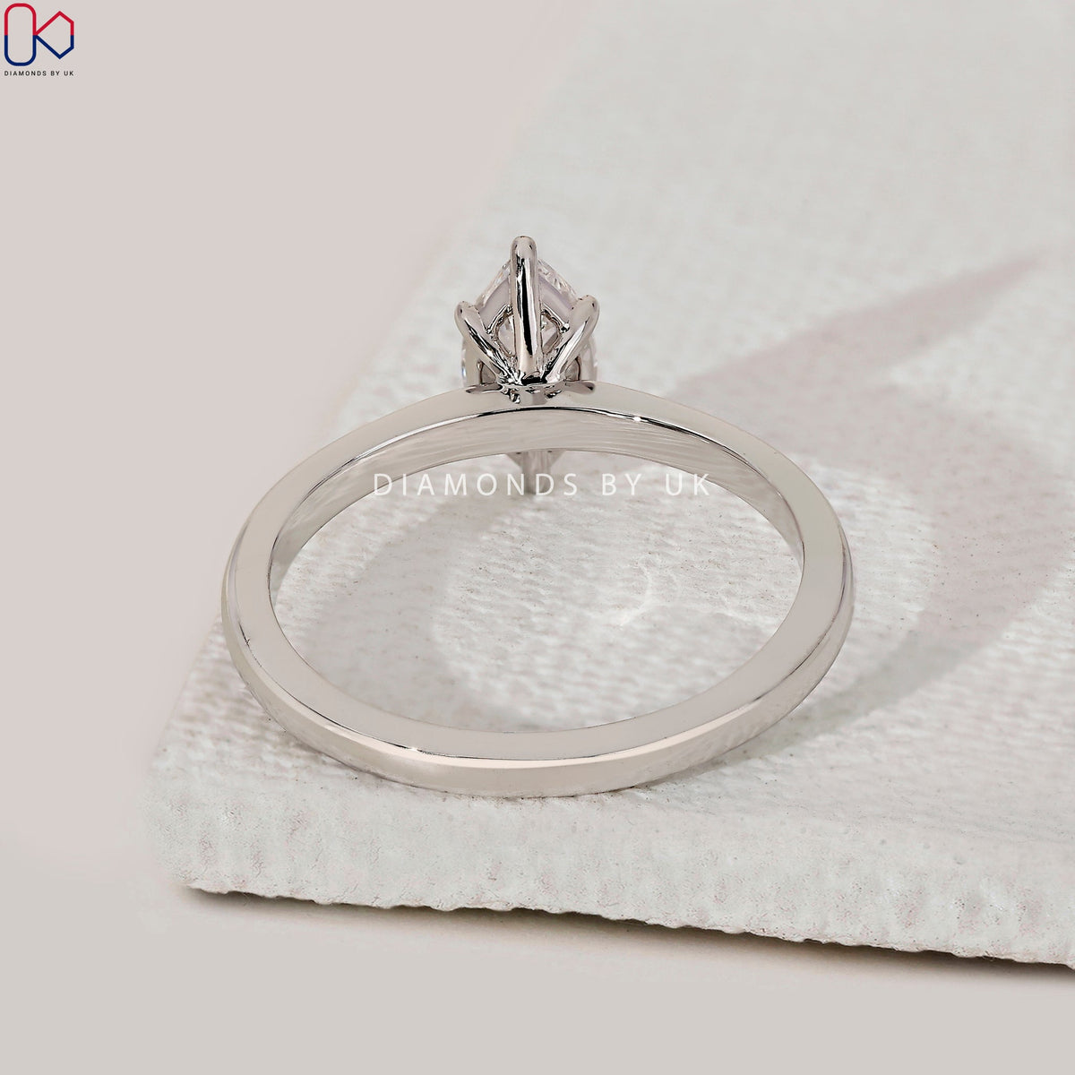 Solitaire Style Marquise Cut Engagement Ring