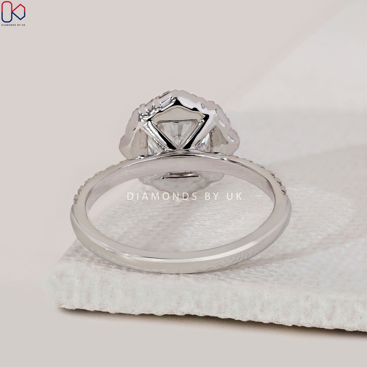 Cushion Cut Engagement Ring With Halo Style