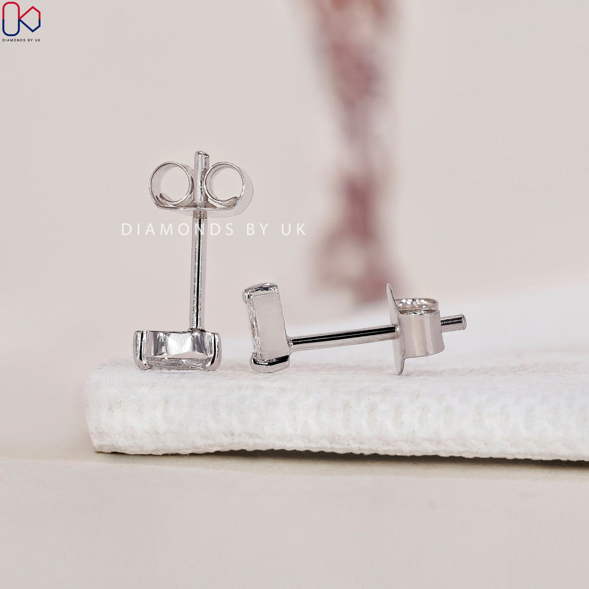 Marquise Diamond Earrings - White Gold