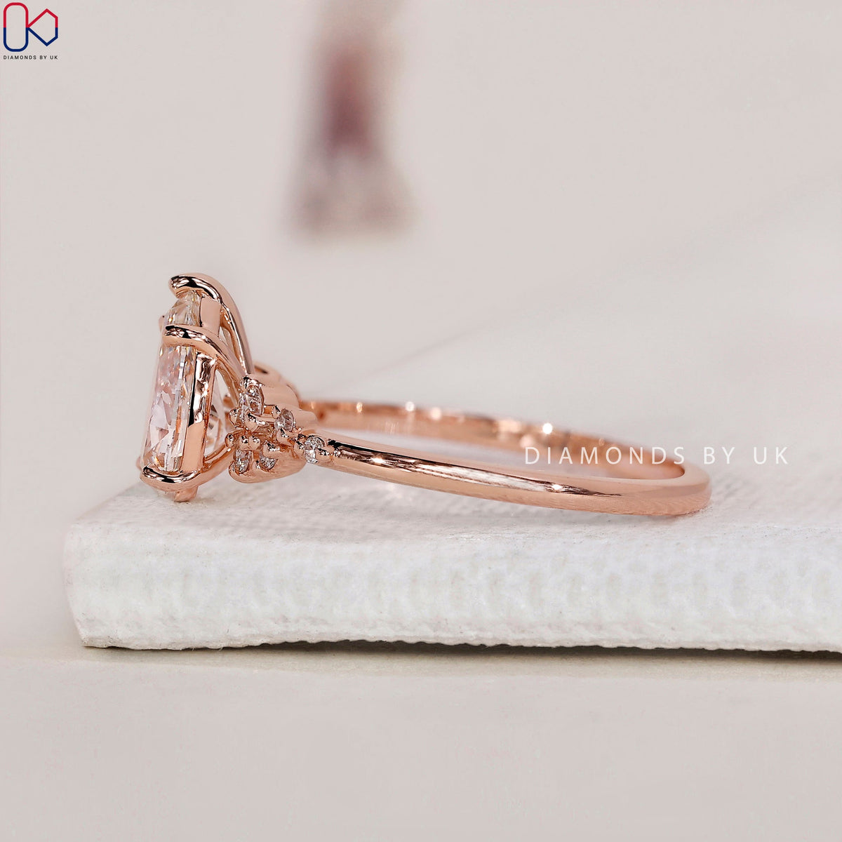 Pear Shaped Diamond Ring - Muse Setting