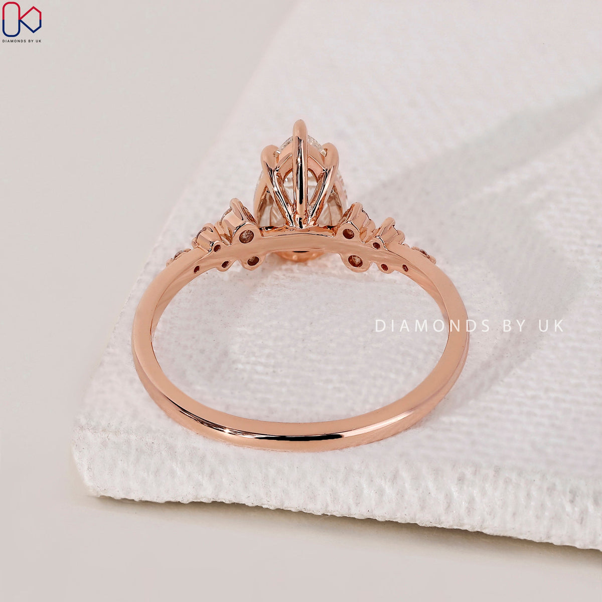 Pear Shaped Diamond Ring - Muse Setting