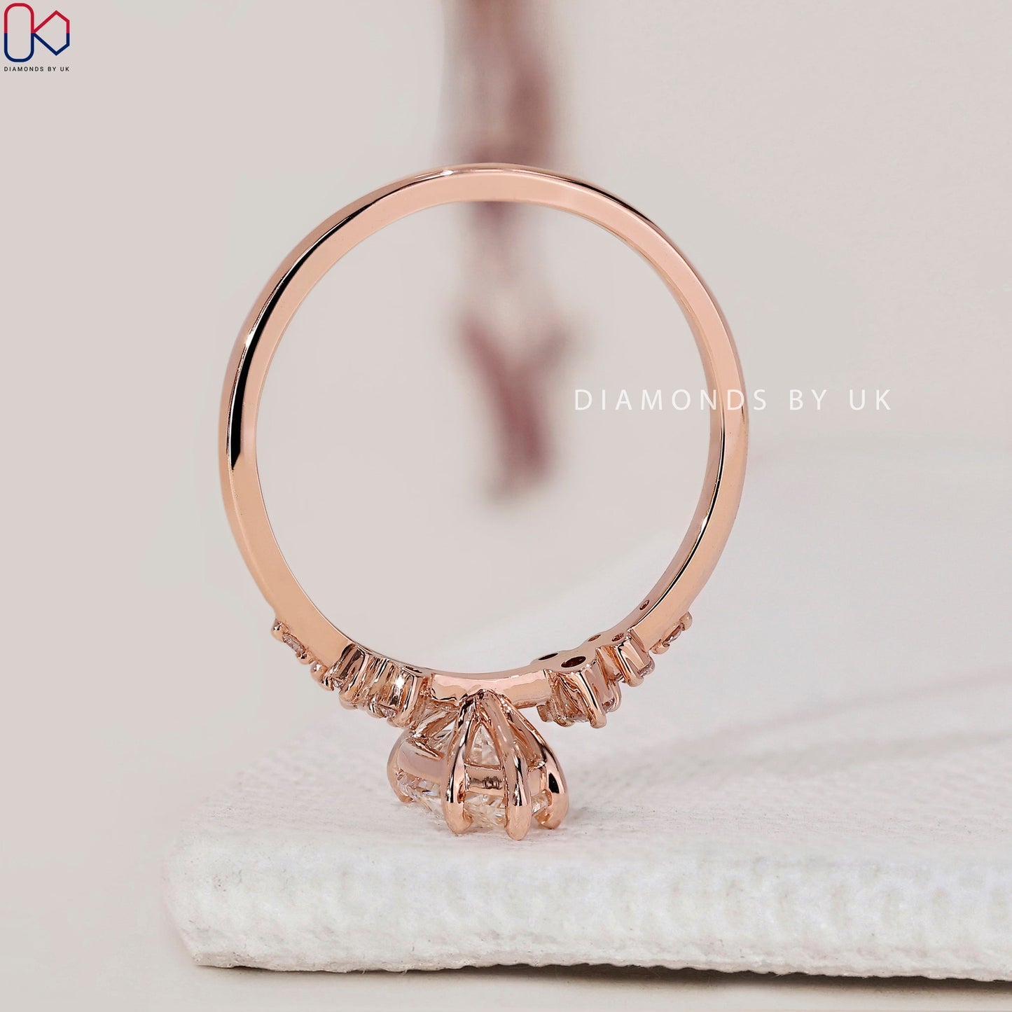 Pear Shaped Diamond Ring - Muse Setting