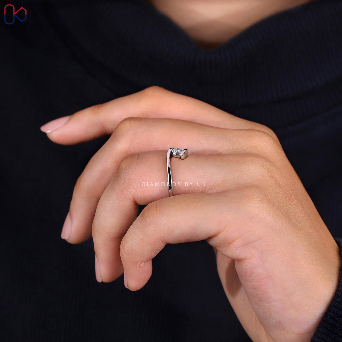Solitaire Diamond Ring - Round Diamond