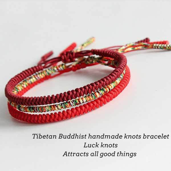 Tibetan Knot Buddhist Lucky Bracelet