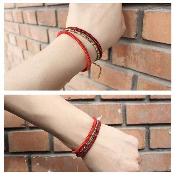 Tibetan Knot Buddhist Lucky Bracelet