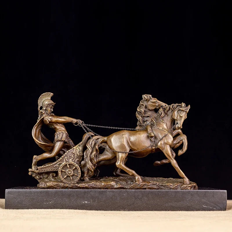 THE CHARIOT | Roman Warrior Bronze Sculpture