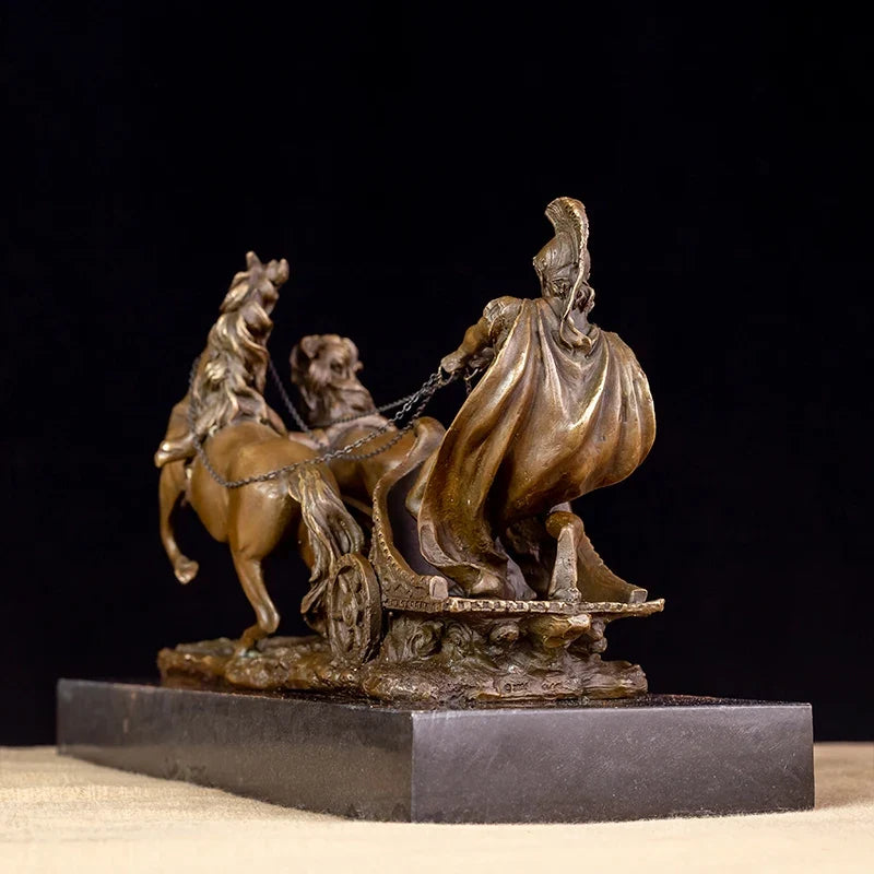 THE CHARIOT | Roman Warrior Bronze Sculpture