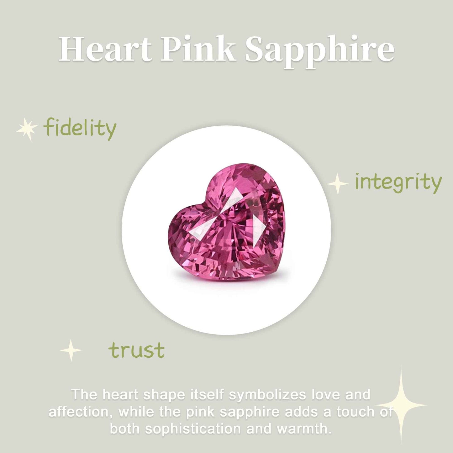 Nature Inspired Heart Cut Pink Padparadscha Leafy Gemstone Ring