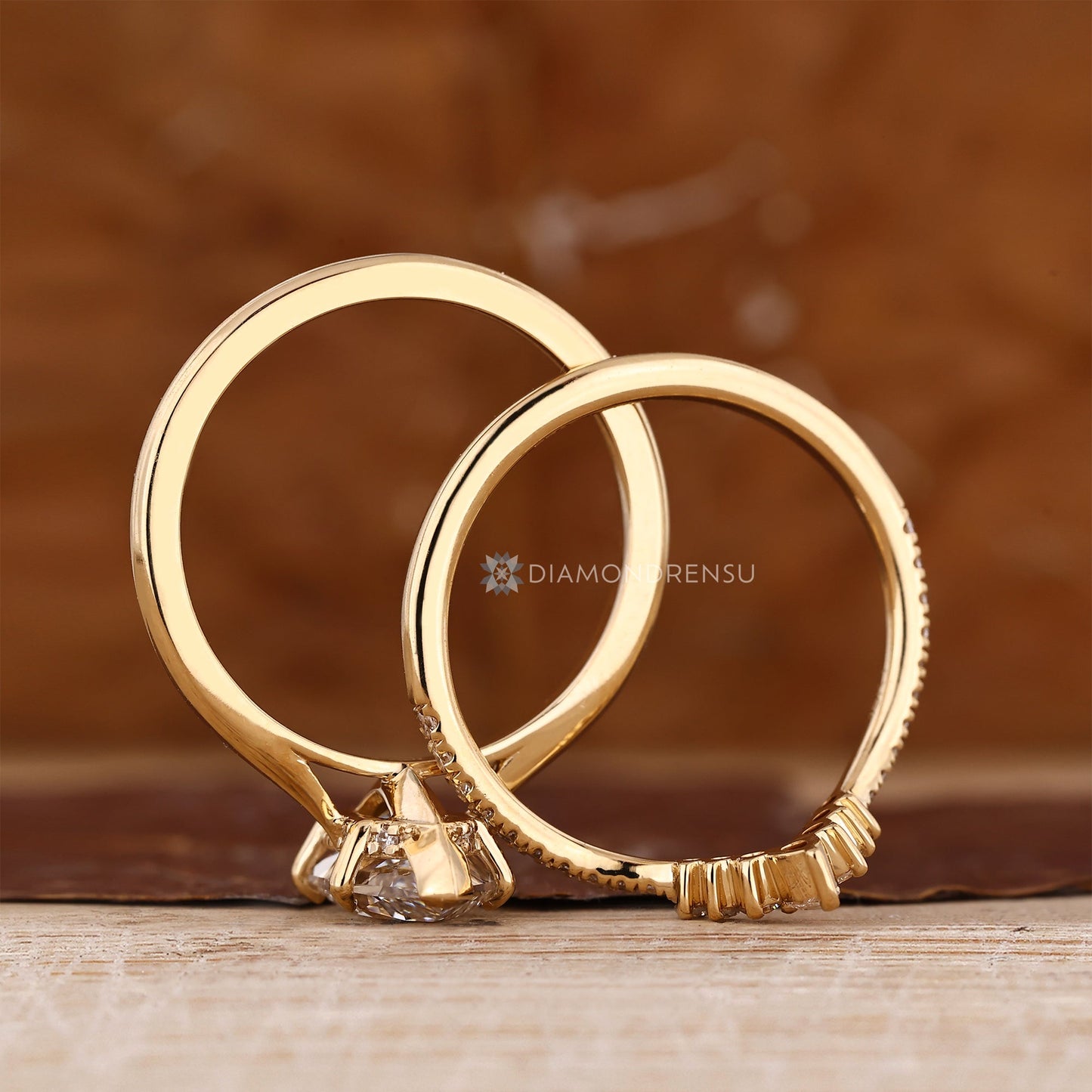 Dutch Marquise Wedding Ring In Tapered Shank